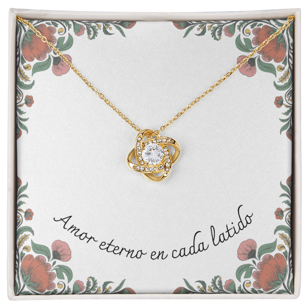 Amor Eterno en Cada Latido- Love Knot- Small Floral 