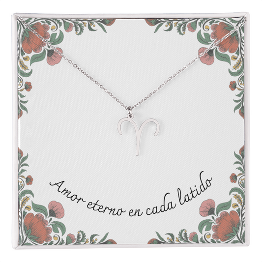 Amor Eterno en Cada Latido- Zodíaco- Pequeño Floral 