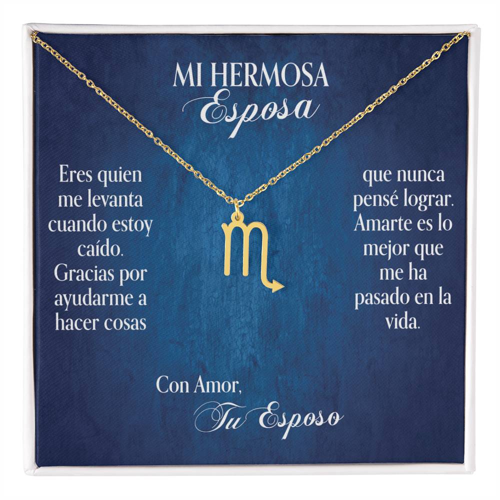 Mi Hermosa Esposa Eres quien me levanta- Zodiac- Blue