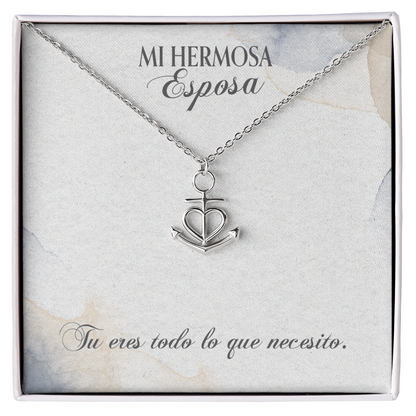 Mi Hermosa Esposa tu eres todo- Anchor- Water Color