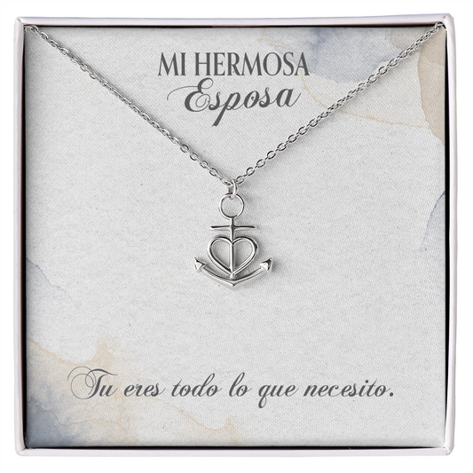 Mi Hermosa Esposa tu eres todo- Anchor- Water Color