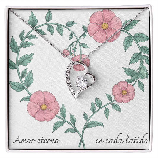 Amor Eterno en Cado Latido- Forever Love- Floral Heart 2-05