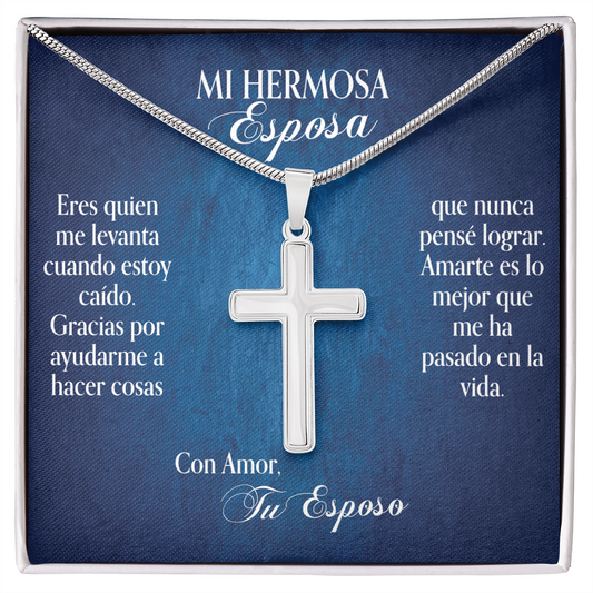 Mi Hermosa Esposa Eres quien me levanta- Cross- Blue